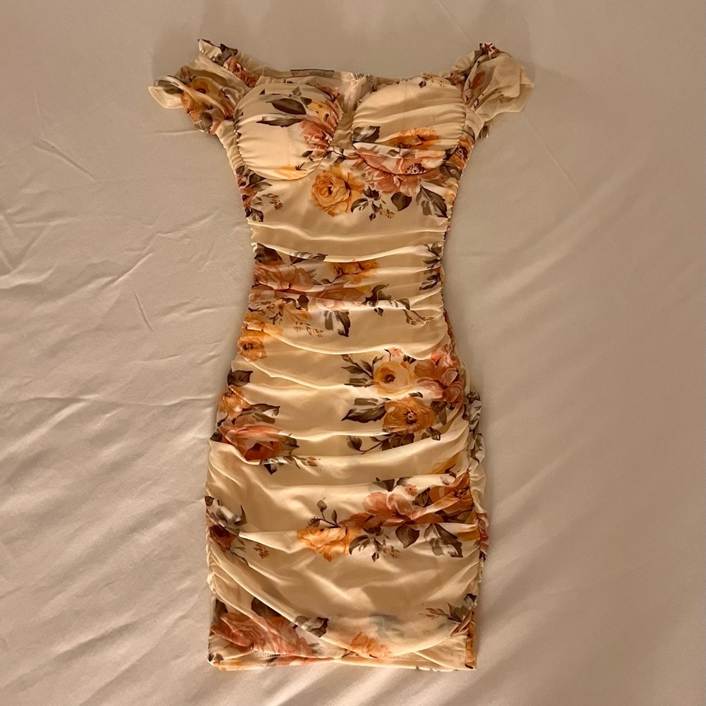 Floral ruffled dress